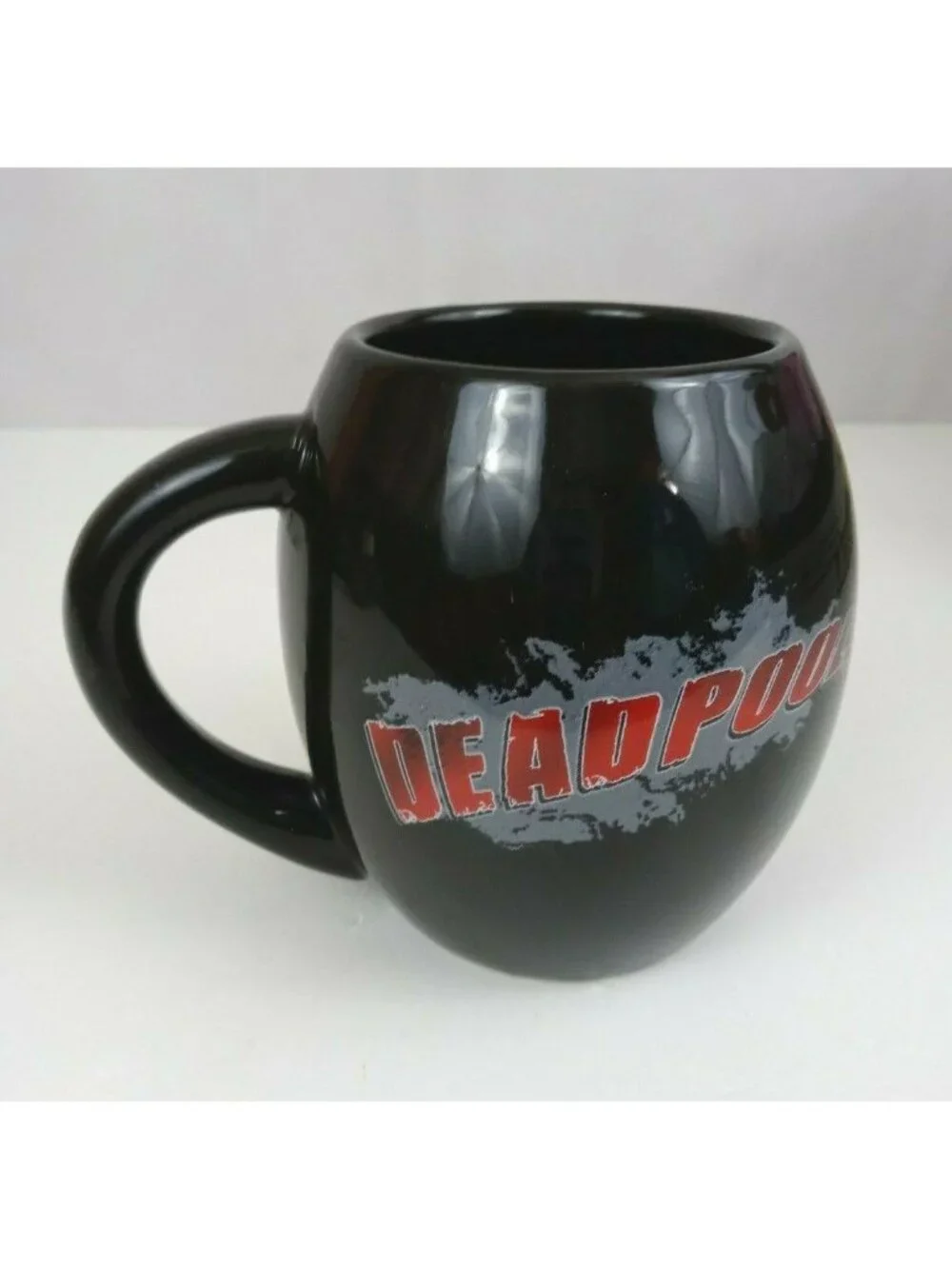 Marvel Comic Logo Deadpool Black 18 oz Coffee Cup Mug  4.75